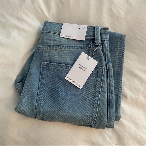 WeWoreWhat | Stiletto slit Jeans | Size 26 - Picture 4 of 7